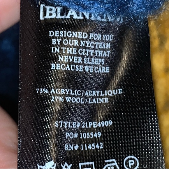 Blank NYC Mixed Signals Chunky Knit Striped Multicolored Sweater Size Large - Picture 6 of 6